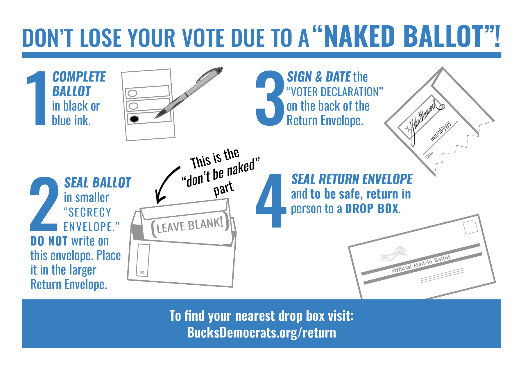 Vote By Mail | Bucks County Democratic Committee